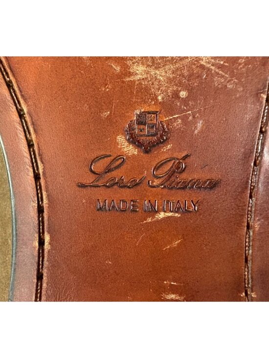 Loro Piana Francis Suede Tassel Dress Shoe size 44 US 11 color brown mspr $1350